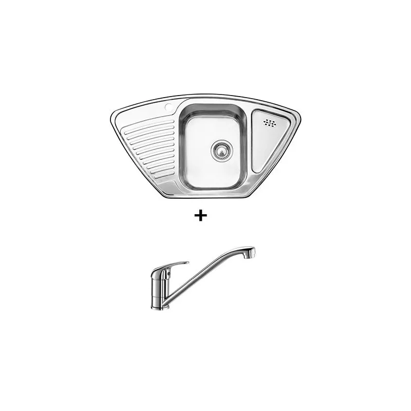 Set Blanco Nehrđajući sudoper TIPO 9 E + Slavina DARAS