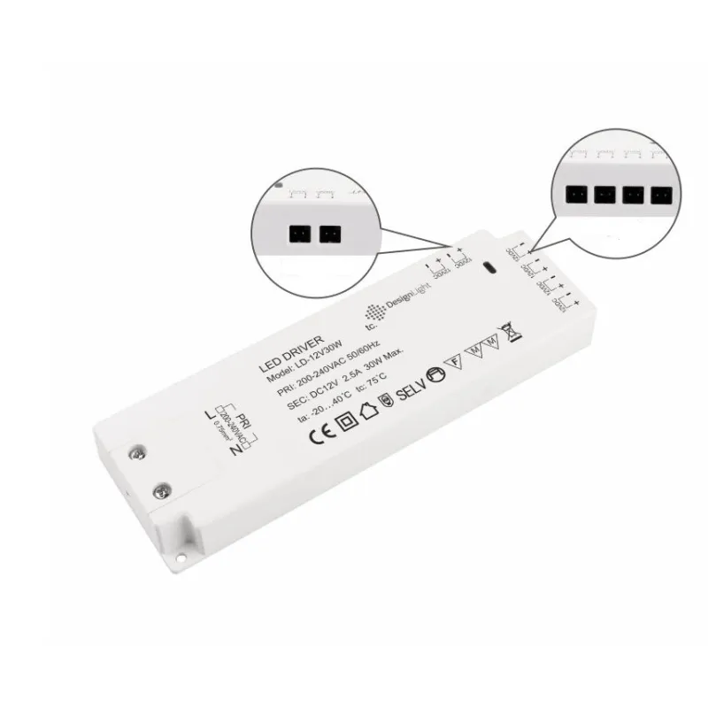 LED Trafo (mrežni adapter) 12V  / s integriranim konektorima
