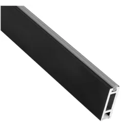 SLIM vješalica za LED traku s pokrovom / Crna