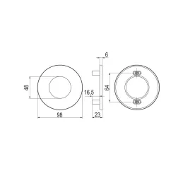 Ručka BING / Bijela