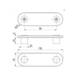 Ručka LANDY / Plava