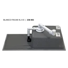 Set Blanco Kamensko sudoper FAVUM XL 6 S + Slavina DARAS S Silgranit