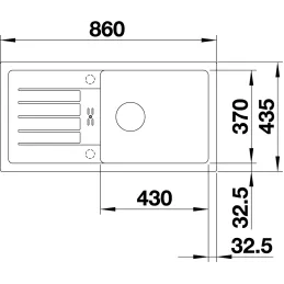 Set Blanco Kamensko sudoper FAVUM XL 6 S + Slavina DARAS S Silgranit