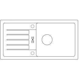 Set Blanco Kamensko sudoper FAVUM XL 6 S + Slavina DARAS S Silgranit