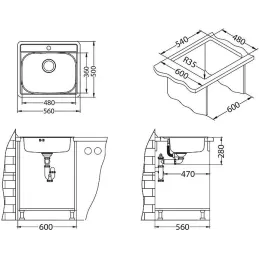 Nerđajuci umivaonik Alveus MORE 10