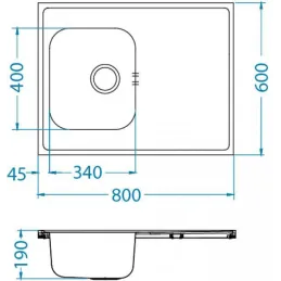 Inox sudoper Alveus CLASSIC 30 Pro uni