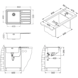 Inox sudoper Alveus RANDO 50