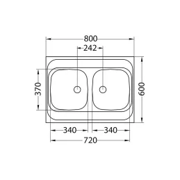 Inox sudoper Alveus CLASSIC 40 / S drvenim okvirom