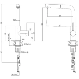 Baterija Alveus SIROS / Granit / tuš