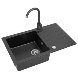 Set Alveus kameni sudoper ROCK 130 + Slavina SIROS Granit