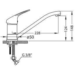 Baterija Alveus RIVIERA / krom