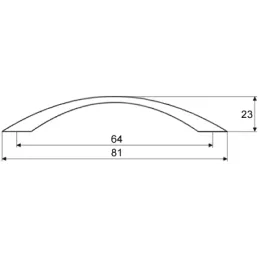 Ručka VARTA / Crna mat