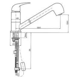 Baterija Alveus OAZA / krom / Tuš