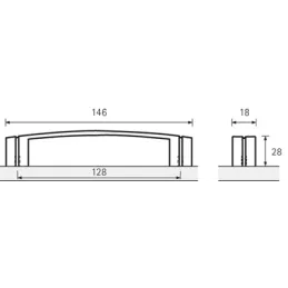 Ručka ATENA / Kositrena
