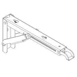 Sklopivi konzolni stol SUPERIOR Bijela / Par