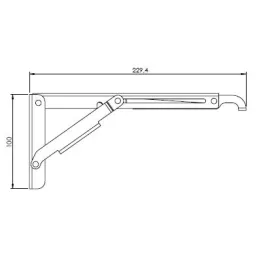 Preklopna konzola SUPERIOR Crna / Par