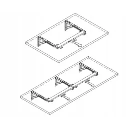 Set držača za sklopivu konzolu SUPERIOR / Bijela