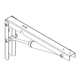 Preklopna konzola s prigušenjem / Bijela