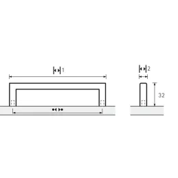 Ručka META 10 / Brušeni Nehrđajući čelik