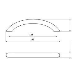 Ručka SIMPLE / sjajni krom
