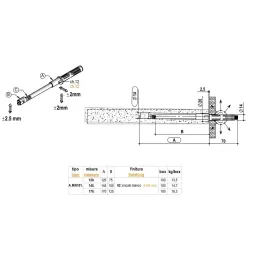 Skrivena konzola 14 x 145 mm
