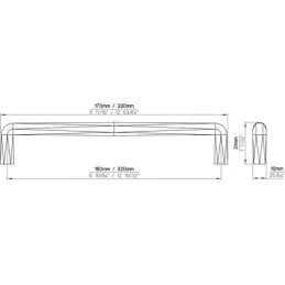 Ručka KANGO / Crni željezo