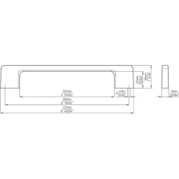 Ručica HALI / Crna bakrena boja