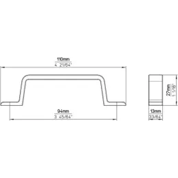 Ručka SUESS / Aluminij