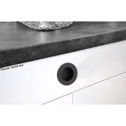 Ručka za frezanje DALLAS 40mm / Crna mat