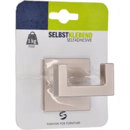 Samoljepljivi vješalica SANDERS / Nikl mat