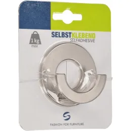 Samoljepljivi vješalica OSTER / Brušeni nikl