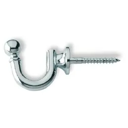 Metalni vješalica s vijkom LETRO / sjajni krom