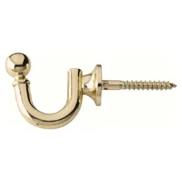 Metalni vješalica s vijkom LETRO / Zlatna