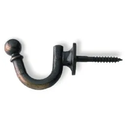 Metalni vješalica s vijkom LETRO / Starinski mesing