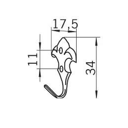 Vješalica VIOLA / Stari mjed