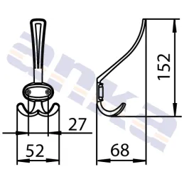 Vješalica GRANDE MAXI / Zlata