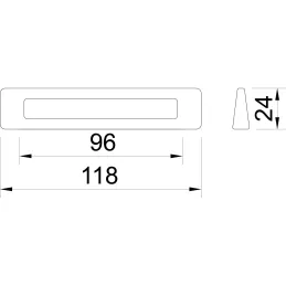 Ručka SALT / Brušeni mesing