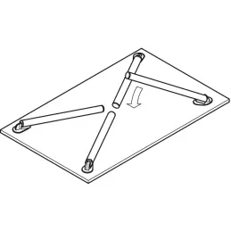 Klizna nogica za stol MOVE / Siva