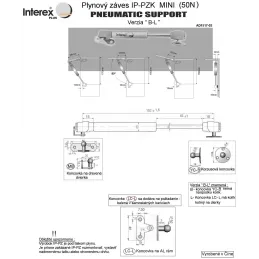 Preklopni plinski klip - kratak