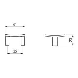 Gumb CONSTAN / Crna mat