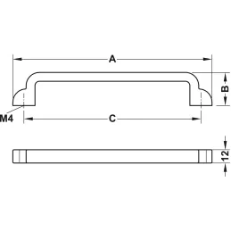 Ručka OPILUS / Starinska mesinga