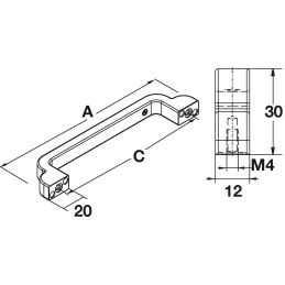 Ručka OPILUS / Starinski bronca