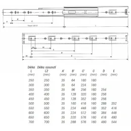 Izvlačna košara Komfort Antracit / Klizni nosači bez prigušivanja