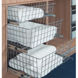 Izvlačna košara Komfort Bijela / ležajski izvlakači s amortizacijom