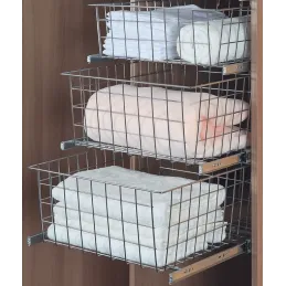 Izvlačna košara Komfort Bijela / ležajski izvlakači s amortizacijom