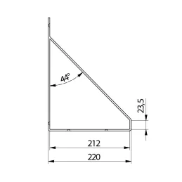 Nosač police MESTRE / Crna