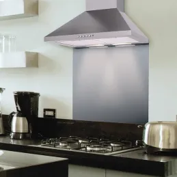 Staklena pregrada za kuhinjsku ploču / Bijela RAL 9003