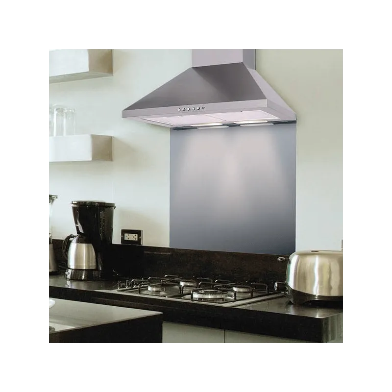 Staklena pregrada za kuhinjsku ploču / Bijela RAL 9003