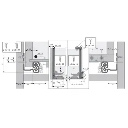 Sakriveni puni iskorak QUADRO V6 s amortizacijom i nosačima / 30kg