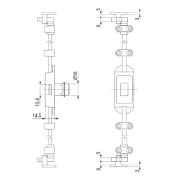 Troputni brava 1000 mm EXCELENT / Nikel